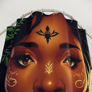 Alternative view of Vibrant Travel-Themed Shower Curtain, Stylish Bathroom Décor, Unique Home Makeover, Gift Idea for Travelers, Fun Housewarming Essentials