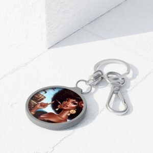 the traveling diva collection stylish keyring tag.