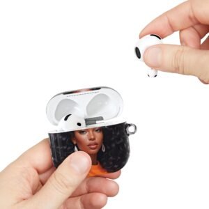 stylish airpod cases with chic design, unique gift for music lovers, trendy tech accessories, artist inspired gifts, airpods skin cover