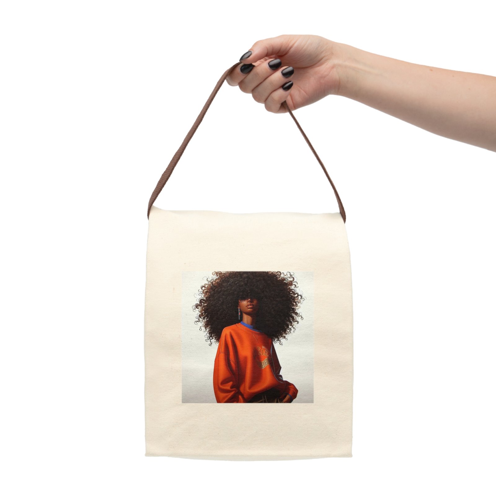 Stylish Canvas Lunch Bag, Eco-Friendly Lunch Tote, Perfect Gift for Foodies, Picnic Essential, Back to School - Image 3