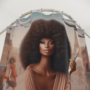 copy of vibrant travel themed shower curtain, stylish bathroom décor, unique home makeover, gift idea for travelers, fun housewarming essentials