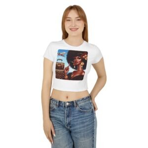 chic travel vibes baby tee stylish cotton top, perfect for summer outings, casual wear, gift for fashion enthusiasts, vacation style