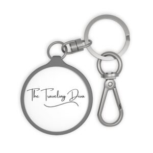 the traveling diva collection stylish keyring tag.