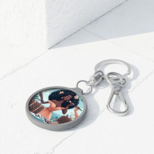 the traveling diva collection stylish keyring tag.