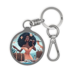 the traveling diva collection stylish keyring tag.