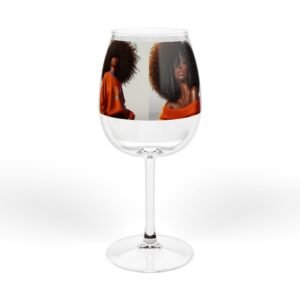 12oz wine glass — afro chic portraits stemmed glass for wine lovers