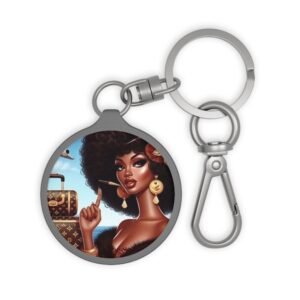 the traveling diva collection stylish keyring tag.