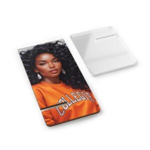 stylish mobile display stand for smartphones, phone holder, desk decor, college student gift, tech accessory, multi use display