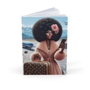 stylish travel journal for fashion lovers, elegant a5 notebook, chic writing companion, perfect gift for travelers, fashionista must have