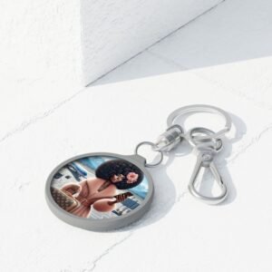 the traveling diva collection stylish keyring tag.