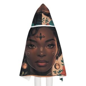 bohemian youth hooded towel, ideal for beach days, pool parties, spa days, gift for kids, fun summer accessory