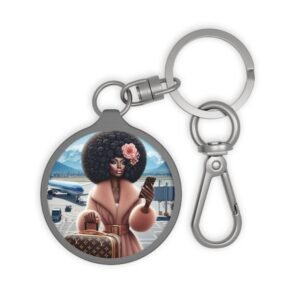 the traveling diva collection stylish keyring tag.