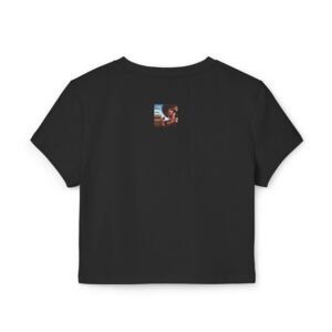 women's baby tee. white, black,sand.