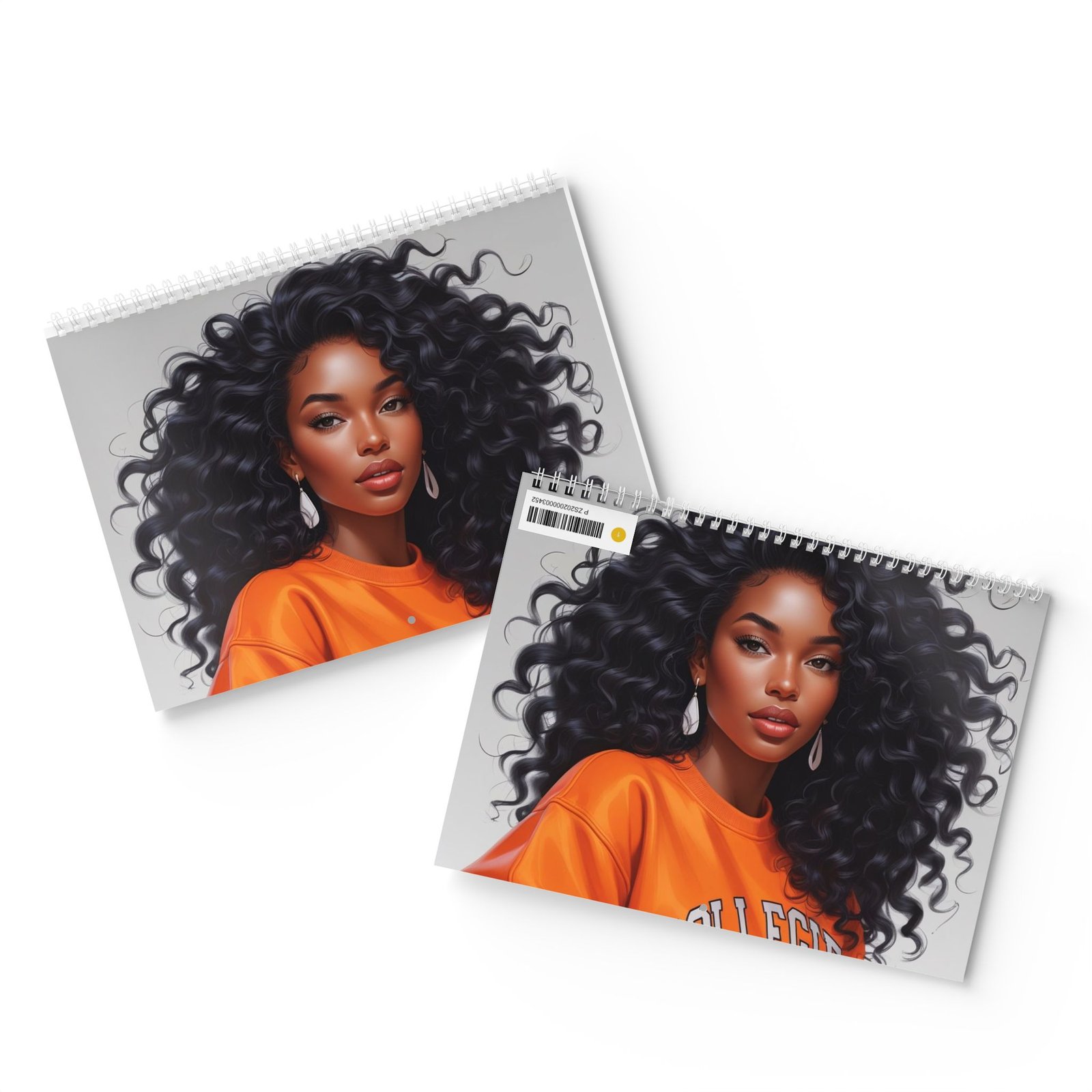 elegant afrocentric wall calendar 2026 | inspirational art, monthly planner, glossy or matte.