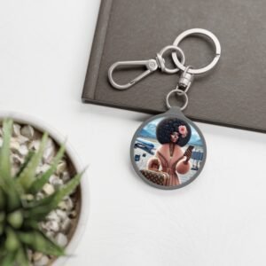 the traveling diva collection stylish keyring tag.