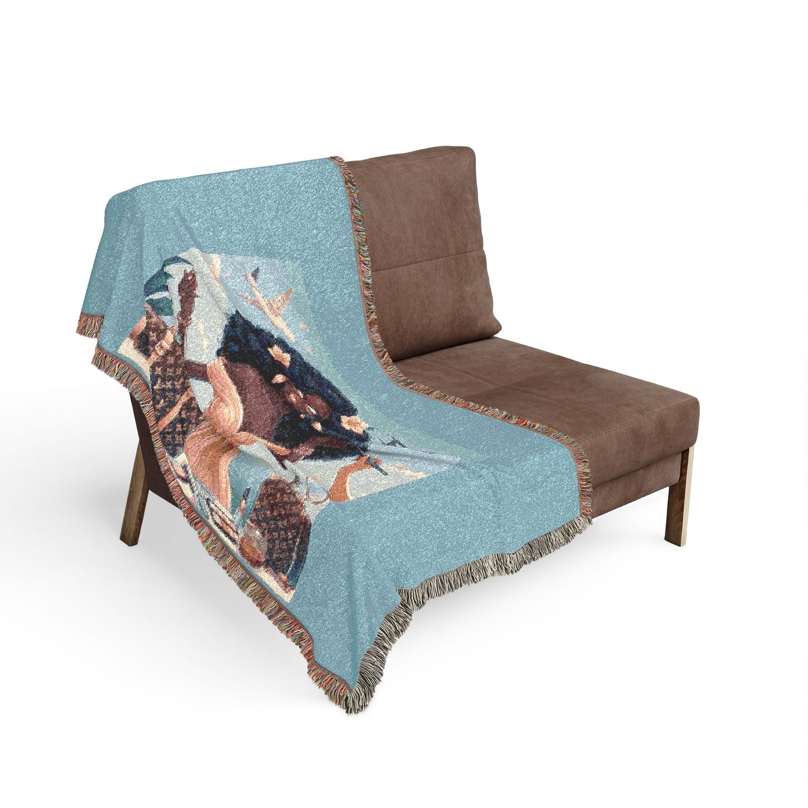 cozy woven blanket for nostalgic vibes, home decor, gift for friends, warm throw, art inspired tapestry