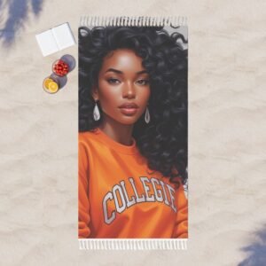 boho beach towel chill vibes, summer essential, watercolor design, perfect gift for beach lovers, travel companion