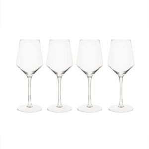 Set of 4 White Wine Glasses - 14 Oz