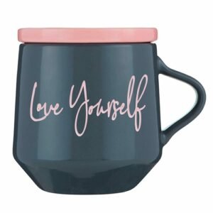 Alternative view of Love Yourself Mug & Coaster Lid with Rainbow Design
