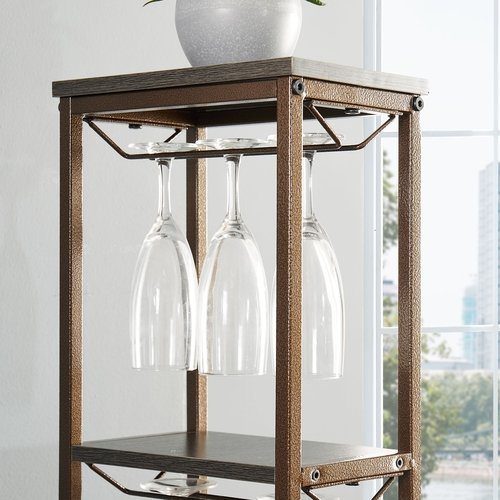 Grey 11 Bottle Wine Bakers Rack, 5 Tier Freestanding Wine Rack with - Image 4