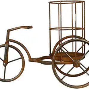 LIVEVIE Classic Vintage Bike Delivery Style Wine Rack Freestanding