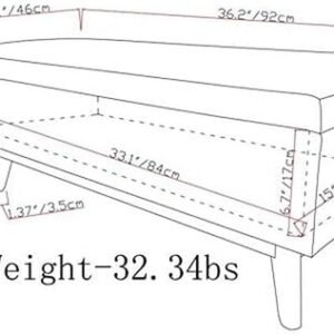 Alternative view of Mid Century Modern Coffee Table With Lift Top Storage