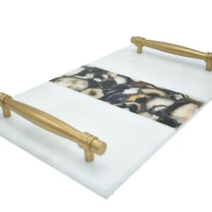 Marble Serving Tray with Handle