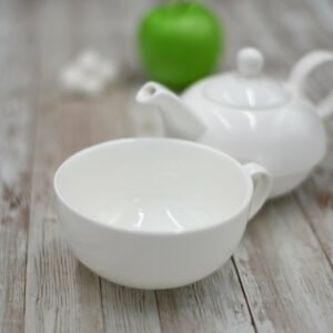 Alternative view of White Set: Teapot 13 Oz | 375 Ml & Cup 11 Oz | 340 Ml