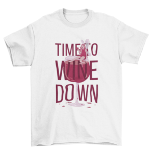 Fairy in wine glass quote t-shirt