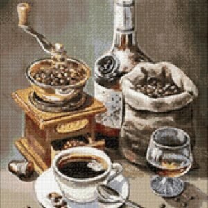 Coffee Time CS2553 7.9 x 7.9 inches Crafting Spark Diiamond Painting
