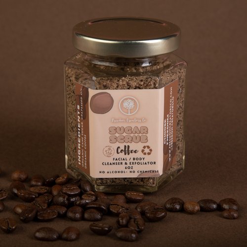 Natural Coffee Sugar Scrub- 6oz - Image 4