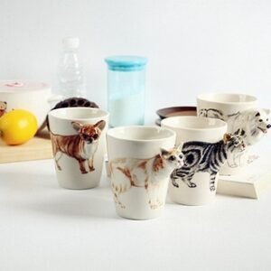 3D Pet Series Painted Coffee Cup