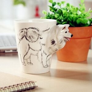 Alternative view of 3D Pet Series Painted Coffee Cup