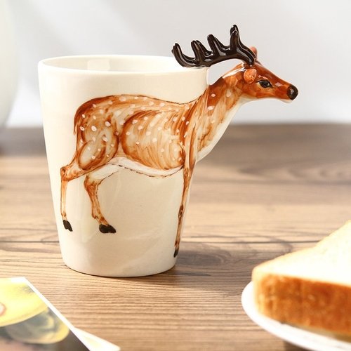 3D Animal Painted Coffee Mug - Image 3