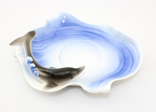 Dolphin Enamel Ceramic Coffee Mug - Image 3