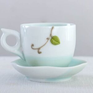 Alternative view of Creative Small Green Leave Ceramic Mug
