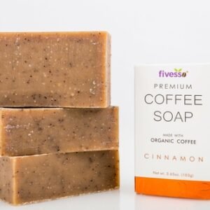 Cinnamon - Premium Coffee Soap Bar (Pack of 3 Bars)