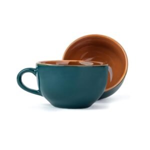 Large Ceramic Coffee Cups Set of 2 320ml