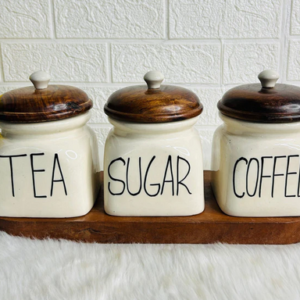 NEW TEA SUGAR & COFFEE SET(Set of 3)