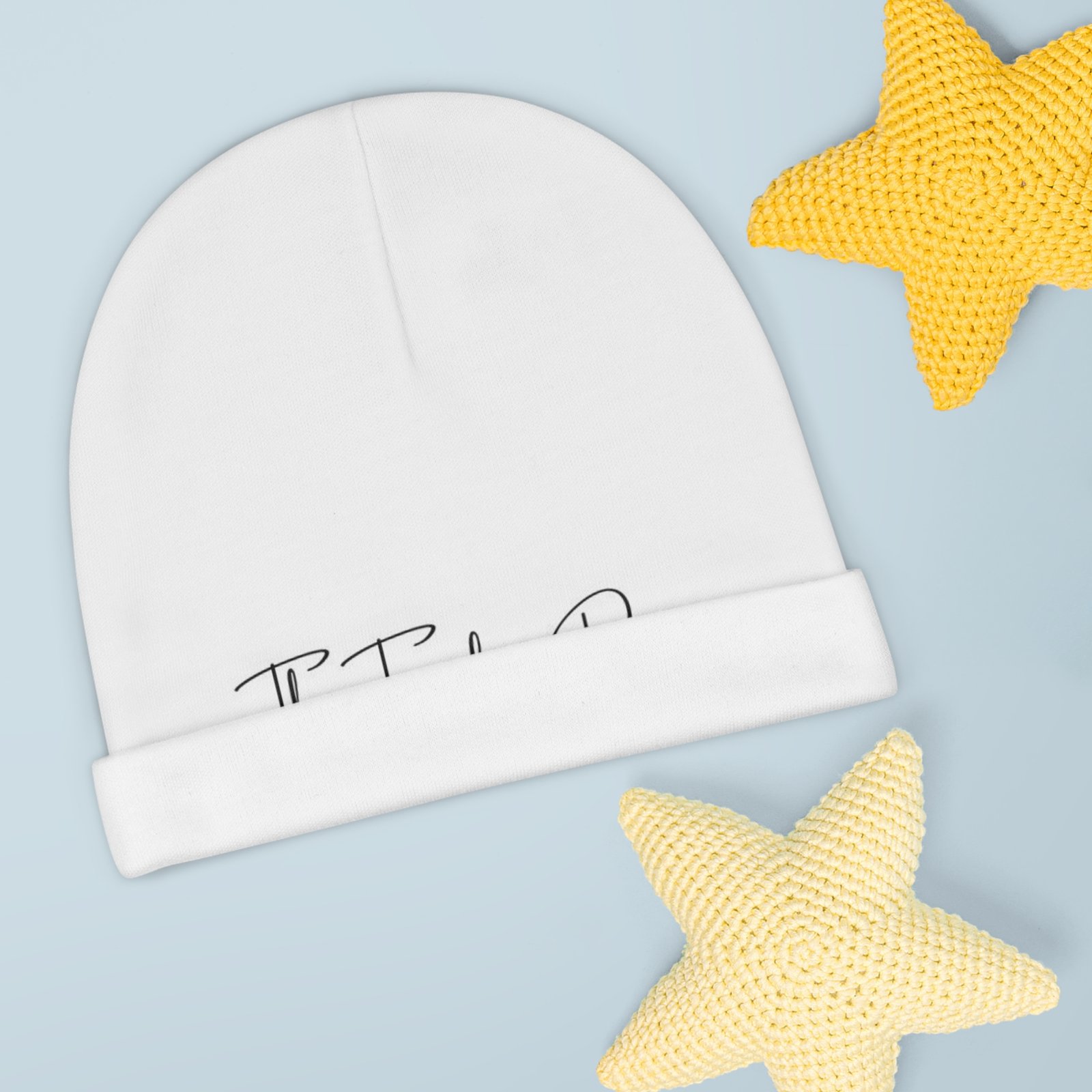 10696692102855131311_2048-1.jpeg Baby Beanie - "The Traveling Diva" Script Logo Infant Hat - Image 3